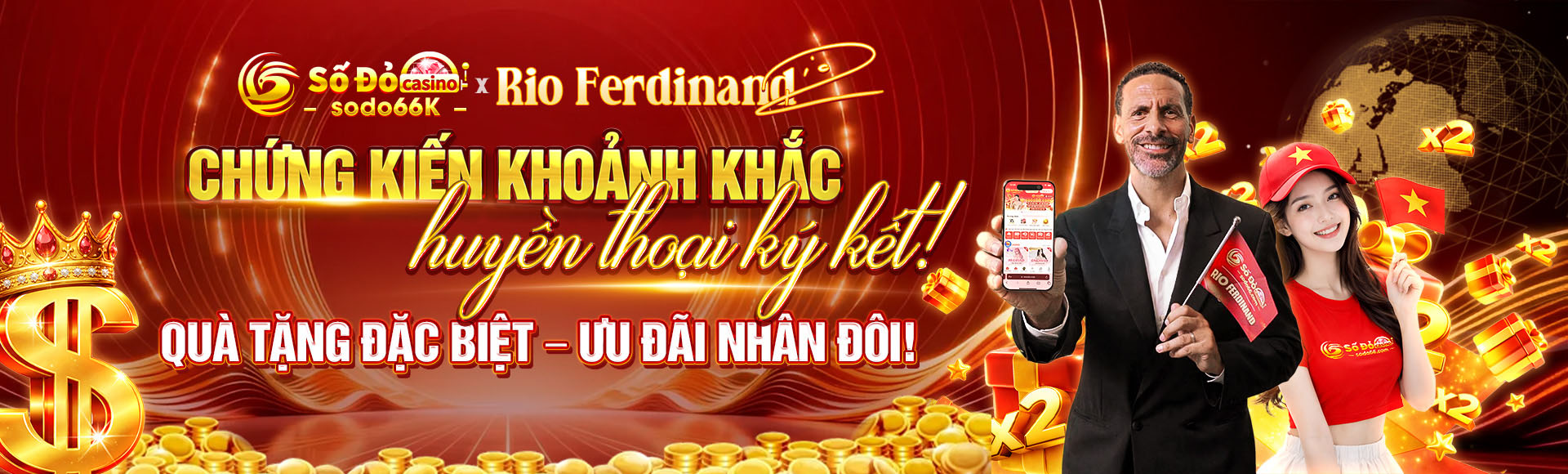 SODO66 ký kết cùng Rio Ferdinand